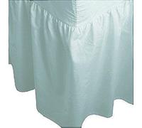 Gold Star Bedding Plain Dyed Poly Cotton Easy Care Valance Fitted Sheet (Duck Egg, Single)