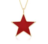 Gold Star Enamel Paved Star Necklace for Women Men Multicolor Celestial Pendant Jewelry Gift for for Women