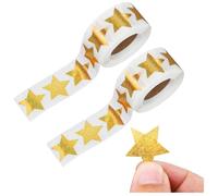 Gold Star Stickers,1000 PCS Large Gold Foil Star Sticker Kids Stickers Self-Adhesive Reward and Incentive Sticker for Teachers Parents Classroom Crafts DIY Projects and Reward Charts
