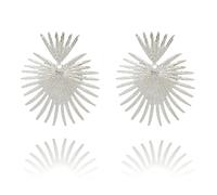 Gold Statement Earrings for Women Gold Geometric Earring Exaggerated Geometric Earrings Punk Stylish Sectored Twisted Earring Jewelry, Metal, No Gemstone