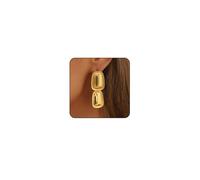 Gold Statement Earrings for Women Large Earrings Silver Chunky Earrings Big Gold Earrings Teardrop Ball Geometric Drop Dangle Earrings Trendy Earrings Fashion Jewelry, Zinc, No Gemstone