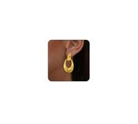 Gold Statement Earrings for Women Large Earrings Silver Chunky Earrings Big Gold Earrings Teardrop Ball Geometric Drop Dangle Earrings Trendy Earrings Fashion Jewelry, Zinc, No Gemstone