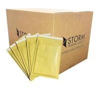 Gold Strong Padded Bubble Envelopes Lightweight Peel & Seal Cushioned Protective Packaging for Posting, Shipping & Mailing (500, STG 6 (230 x 340))