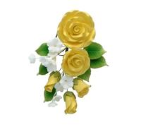 Gold Sugar Flower Paste 145mm-also known as sugar flower spray for wedding and other cakes