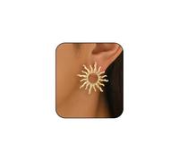 Gold Sun Earrings for Women Metal Sun God Dangle Earrings Sunburst Statement Earring Studs Vacation Jewelry Accessories, Medium, Metal, No Gemstone