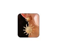 Gold Sun Earrings for Women Metal Sun God Dangle Earrings Sunburst Statement Earring Studs Vacation Jewelry Accessories, Medium, Metal, No Gemstone