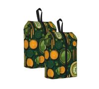 Gold Table Setting Printed Travel Shoe Storage Bag Waterproof Jacquard Fabric is Lightweight, with Strong Handle and Central Zipper.