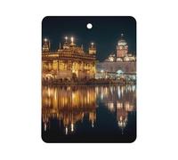 Gold Temple at Amritsar India Car Air Freshener Decorative Hanging Aromatherapy Tablets for Car Trucks Square