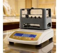 Gold Testing Analyzer Machine: Precious Metal Authenticity Tester for Bars & Jewelry, 0.1K Resolution, 4-Step Testing
