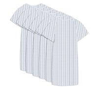 GOLD TEXTILES Hospital Gowns - Cotton Blend Unisex Medical Patient Gowns, Fits up to 2XL - 45" Long & 61" Wide with 2 Pairs of Back Tie (Turquoise, Pack of 6)