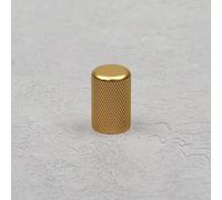 Gold Textured Cabinet Knob Round Brass Knurled Kitchen Cupboard Door Drawer Pull
