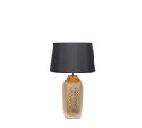 Gold Textured Ceramic Table Lamp, Gold