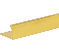 Gold Threshold Bar for Wood to Tile/Vinyl/Laminate Flooring, Narrow Transition Strip Brass, Doorways Joining Strip for Same Hight Floors(Brass-L140cm/55",3x19mm)