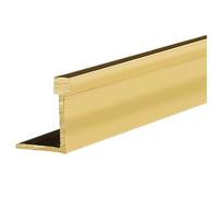 Gold Threshold Bar for Wood to Tile/Vinyl/Laminate Flooring, Narrow Transition Strip Brass, Doorways Joining Strip for Same Hight Floors(Brass-L160cm/63",5x15mm)