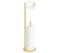 Gold Toilet Paper Holder Stand with Storage by Bathth