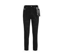 Gold-tone 5-Pocket Jeans with Logo Rivets - female - Versace Jeans Couture - Slim Fit Jeans - Black - W28 - Jeans W28