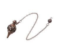 Gold Tone Copper Pendulum Strengthening and Chakra Balancing Spiritual Jewelry Unisex Divination Accessory Tool, Free Size, As described