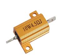 Gold Tone Fixed Resistors Aluminum Housed Casing Resistor 4.5 Ohm Single Resistors 5% 10W AMNzOgOdL