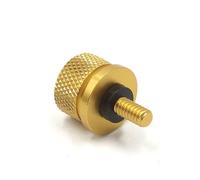Gold Tone Stainless Knurled Fender Rear Seat Bolt Screw M6x1.0 Motorcycle Seat Mount Bolt Screw Cap Nut for Harley Davidson