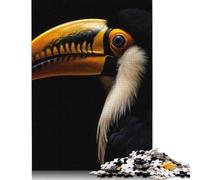 Gold Toucan Bird Puzzle Fun Activity for at Home Premium Cardboard Jigsaw Puzzle for Adults Teen 1000pcs (75x50cm)