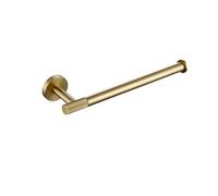 Gold Towel Rack with Brush Finish, Wall-Mounted Towel Holder, Robe Hook, Toilet Paper Holder, Bathroom Accessories, Elegant Towel nizer