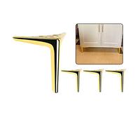 Gold Triangle Sofa Legs - 19cm/7.5in, Simple Style Furniture Feet for Armchairs, Bedside Tables, Stools, Stable & Safe Cabinet Support, Modern Home Décor