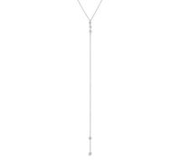 Gold Trip Little Hearts Lariat Necklace - Silver