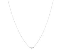 Gold Trip Single Pearl Necklace - Silver