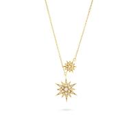 Gold Trip Women's Celestial Double Star Necklace in Gold Gold Trip Gold One Size