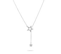Gold Trip Women's Double Star Lariat Necklace in Silver Gold Trip Silver One Size