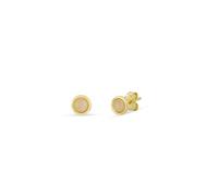 Gold Trip Women's Rose Quartz Stud Earrings in Gold Gold Trip Gold One Size