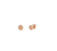 Gold Trip Women's Rose Quartz Stud Earrings in Rose Gold Gold Trip Rose Gold One Size