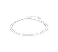 Gold Trip Women's Satellite Double Chain Anklet in Silver Gold Trip Silver One Size