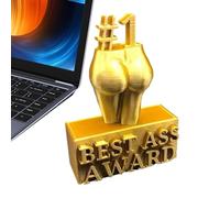 Gold Trophy Ornament - Best Ass Gold Resin Trophy Ornament,hand Sculpture Decor No Deforming Decorative Home Ornaments Creative for Bedroom Living Room Hotel Study Room Hostel