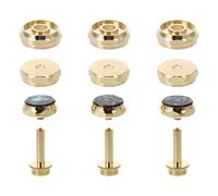 Gold Trumpet Button Buckle Copper Press Cover for Instruments