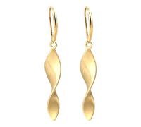 Gold Twist Dangle Earrings for Women, Handmade Spiral Leverback Earings Twisted Dangly Pendant Ear Jewelry for Trendy Fashion Drop Dangling Gifts