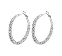 Gold Twist Hoop Earrings for Women Chunky Large Hoop Statement Earrings Silver Big Hoop Earrings Minimalist Hoop Earrings Statement Jewelry, L, Alloy Steel, No Gemstone