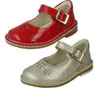 (Gold, UK 4.5 Infant) Girls Clarks Mary Jane Shoes Comet Play