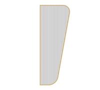 Gold Urinal Partition - Wall-Mounted Men’s Urinal Divider Tempered Glass Baffle Panel for Commercial Bathrooms Hotel/Bar - Set of 5 Stylish &