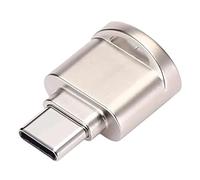 Gold USB C to SD/Micro SD Card Reader Adapter - Type-C OTG for Laptops, MacBook, Galaxy Phones and More