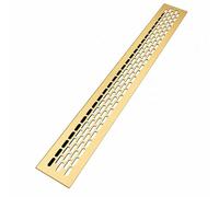 Gold Ventilation Grille for Kitchen Cabinet 480x60mm Furniture Air Vent Cover Plinth Luxury Design