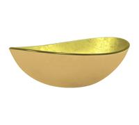 (Gold) vidaXL Basin Tempered Glass Bathroom Sink Basin Plumbing Fixture Multi Colours