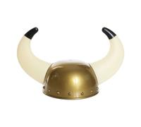 Gold Viking Hat I Love Fancy Dress Gold 2 Pack