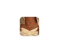 Gold Waist Beads Chain for Women - Waterproof Belly Chain Body Belt Chain Beach Accessories
