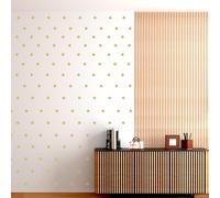 Gold Wall Decal Dots Polka +"1 Inch 200pcs" +"Easy to Peel Easy to Stick" +"Safe on Walls & Paint" + Metallic Vinyl Polka Dot Decor by BUGYBAGY (Matte Gold, 1 Inch)
