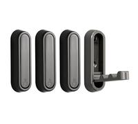 Gold Wall Mounted Coat Hooks - Invisible Foldable Towel Hooks Drill-Free Metal Key Holders Space-Saving Single Hooks Rack - 4 Pack for Home nization