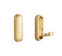 Gold Wall Mounted Coat Hooks - Invisible Foldable Towel Hooks Drill-Free Metal Key Hooks Space-Saving Single Hooks - 4 Pack for Entryway & Home nization