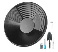 Gold Washing Pan - PP + Metal, Prospecting Strainer, 5-Piece Set, Portable Swivel Set, Manual Strainer Tool for Rivers, Streams, Beaches, Outdoor Exploration and Geological Hobb