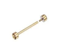 Gold Watch Repairing Connect Screw, Sleek Straight Watch Rod with Rounded Screw Head Watch Strap Screw for Watch Maintenance (18mm)