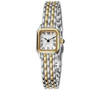 Gold Watches for Women with Square Roman Dial Vintage Small Bracelet Watch